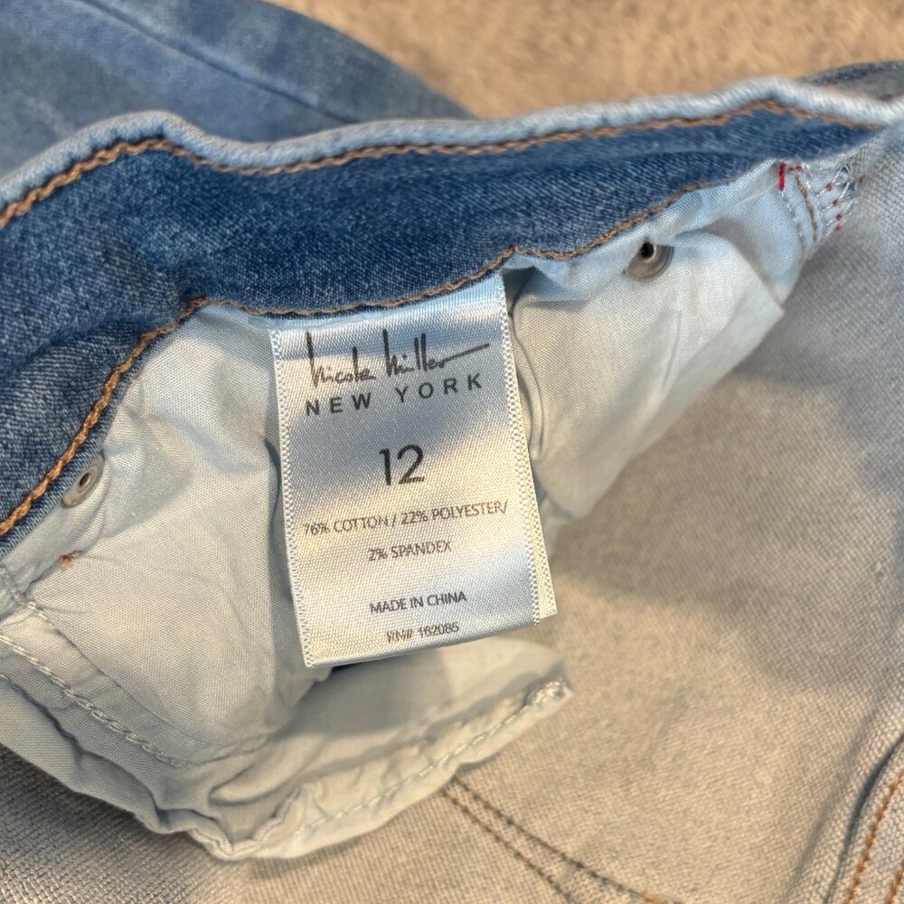 Nicole Miller Soho High Rise Ankle Skinny Jeans Women's Size 12 30x28 Stretch - Picture 5 of 10